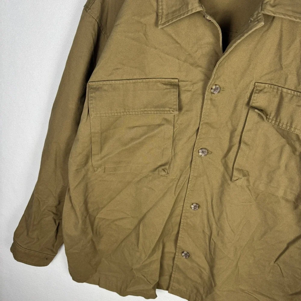 Mode‎ of One Mens Army Brown Cotton Button Up Shirt Jacket XXL 100188085MN